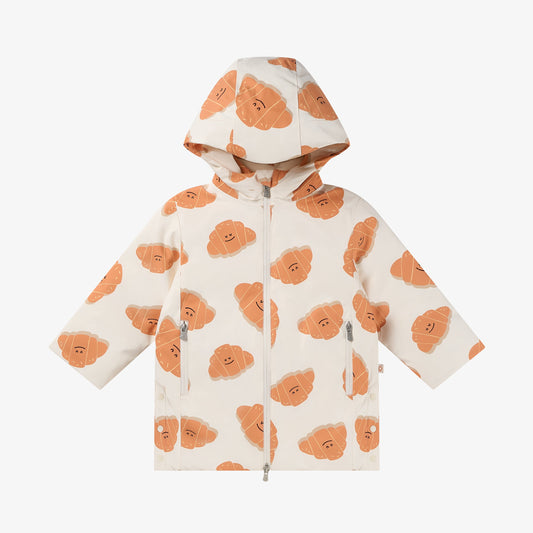 Polyester Biscuits & Vine Waterproof Down Parka - Cozy Croissants