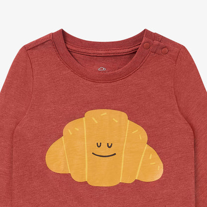 Bamboo Jersey Munchies Long Sleeve Tee - Redwood Burl