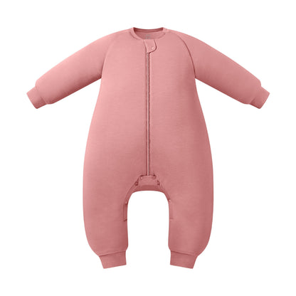 Avocado Bamboo Long Sleeve Footed Sleep Bag | 2.0 TOG – Old Rose