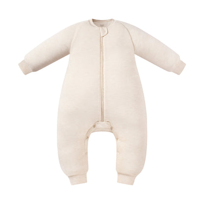 Avocado Bamboo Long Sleeve Footed Sleep Bag | 2.0 TOG – Sea Salt