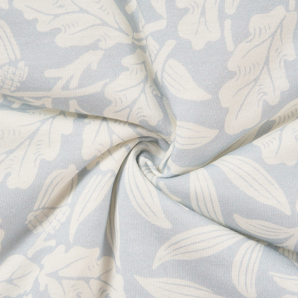Acorn Slate Blue acorn print pattern close-up