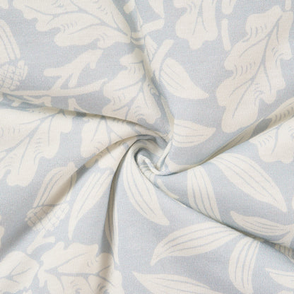 Acorn Slate Blue acorn print pattern close-up