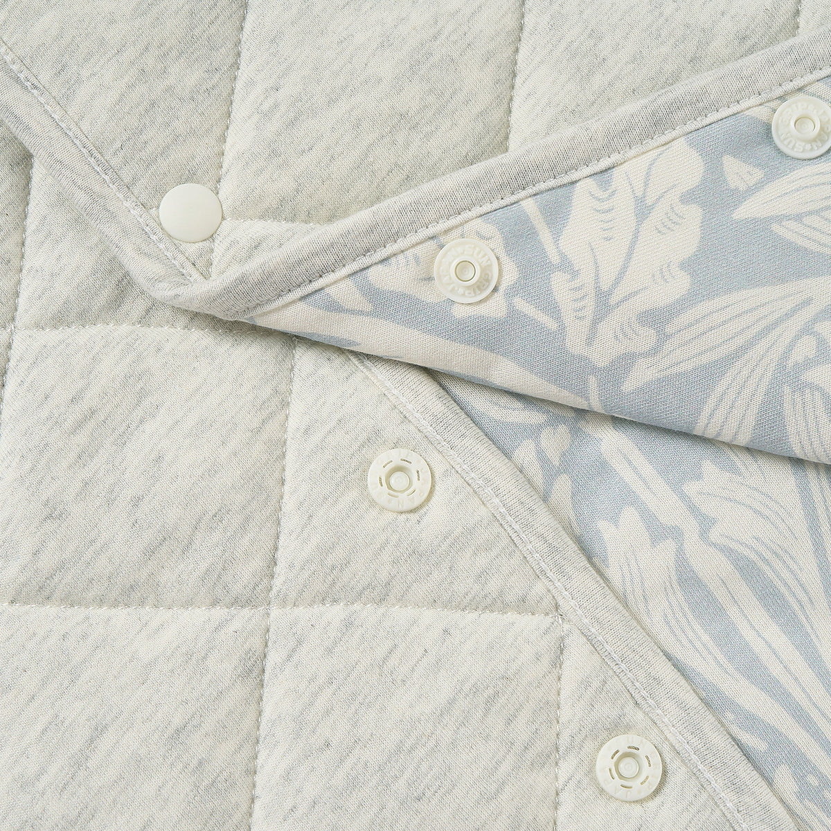 Organic Cotton Quilted Vest – Acorn Slate Blue