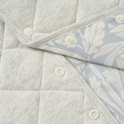 Organic Cotton Quilted Vest – Acorn Slate Blue