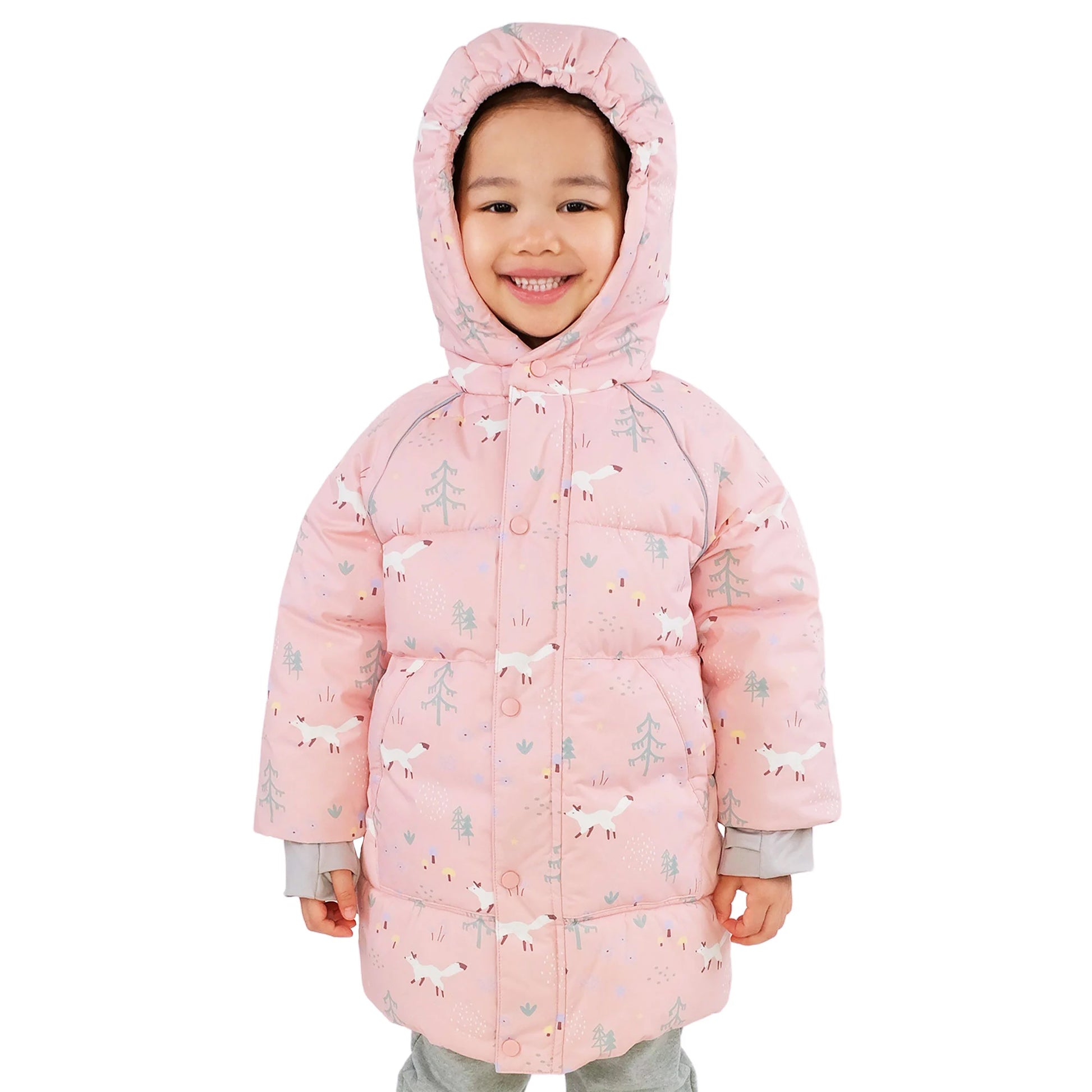 Kids Waterproof Winter Coat | Pink Forest - Hello Kids Baby Store