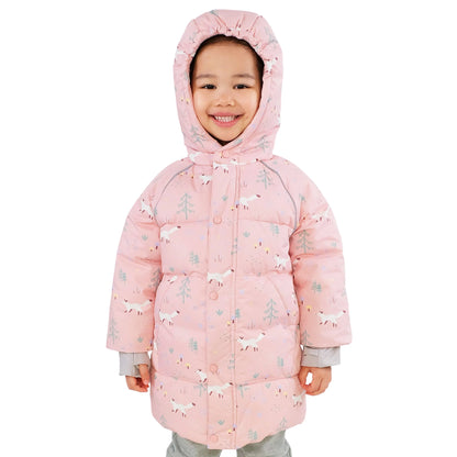 Kids Waterproof Winter Coat | Pink Forest - Hello Kids Baby Store