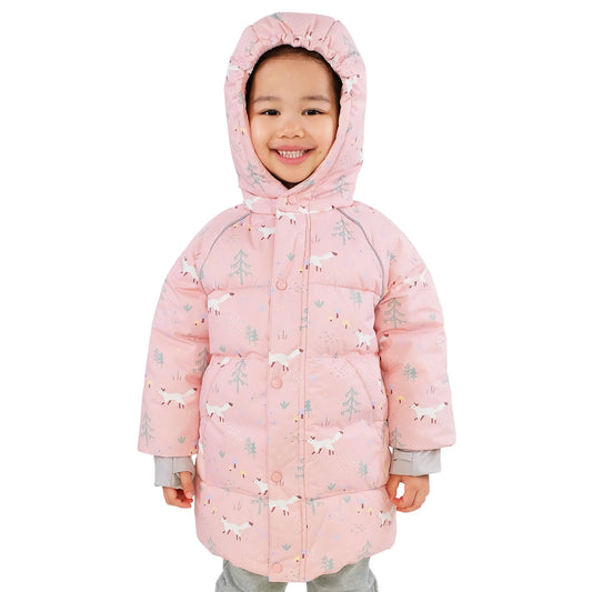 Kids Waterproof Winter Coat | Pink Forest - Hello Kids Baby Store