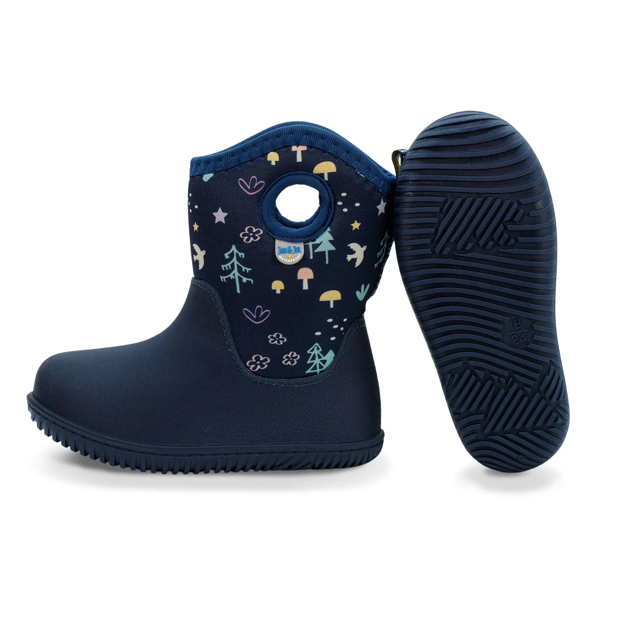 Kids Lite Waterproof Boots | Navy Forest - Hello Kids Baby Store