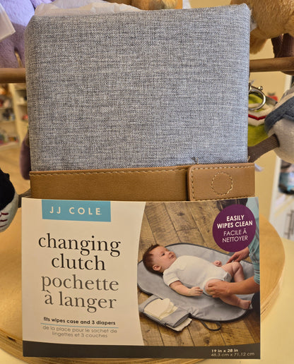 JJ Cole Changing Clutch Heather Grey - Hello Kids Baby Store