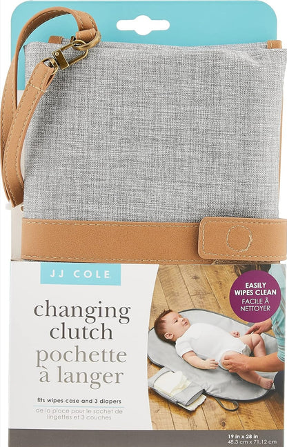 JJ Cole Changing Clutch Heather Grey - Hello Kids Baby Store