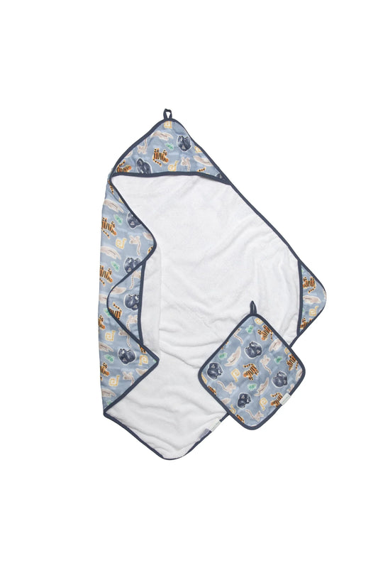 Hooded Towel Set-Jungle Friends - Hello Kids Baby Store