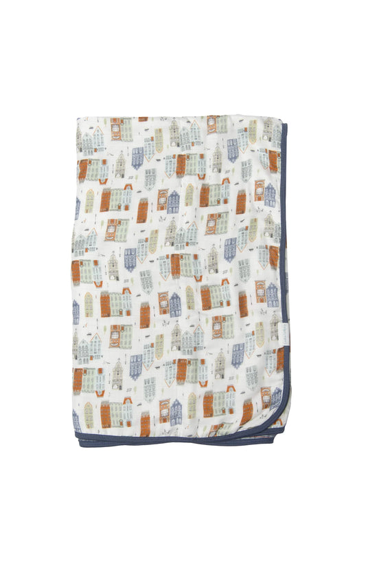 Muslin Quilt Blanket-Home Sweet - Hello Kids Baby Store