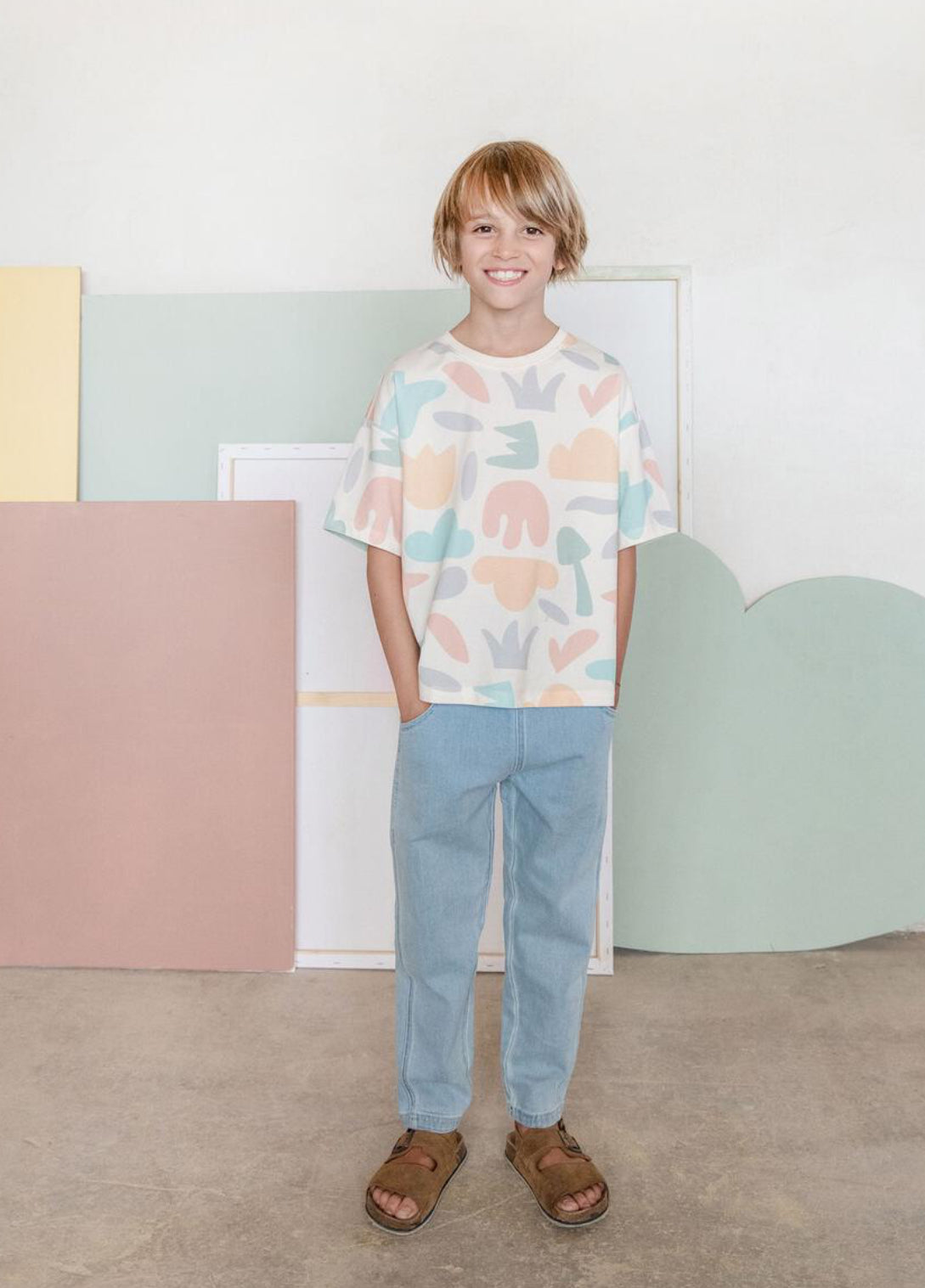 Quick Dry Cotton Short Sleeve Tee - Summer Fields - Hello Kids Baby Store