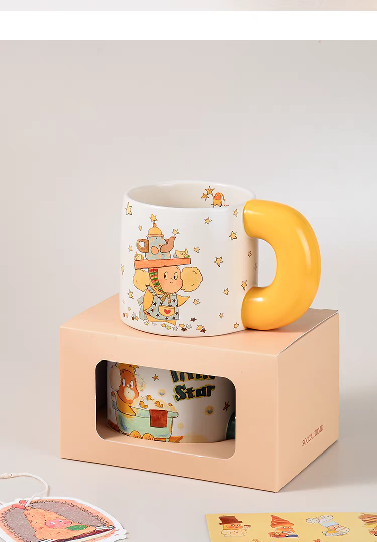 Twinkle Twinkle Mug – Creative Ceramic Coffee Cup, Kawaii Design Gift for Couples or Friends - Hello Kids Baby Store