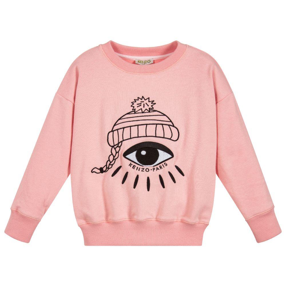Kenzo Kids Cosmic Eye Sweatshirt Light Pink