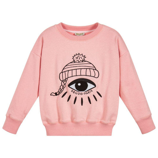 Kenzo Kids Cosmic Eye Sweatshirt Light Pink
