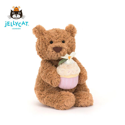 Jellycat Bartholomew Bear Medium with Cake