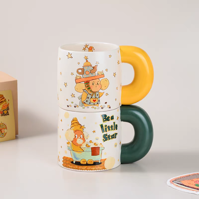 Twinkle Twinkle Mug – Creative Ceramic Coffee Cup, Kawaii Design Gift for Couples or Friends - Hello Kids Baby Store
