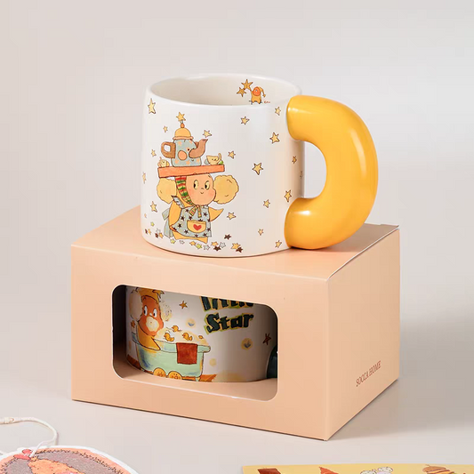 Twinkle Twinkle Mug – Creative Ceramic Coffee Cup, Kawaii Design Gift for Couples or Friends - Hello Kids Baby Store