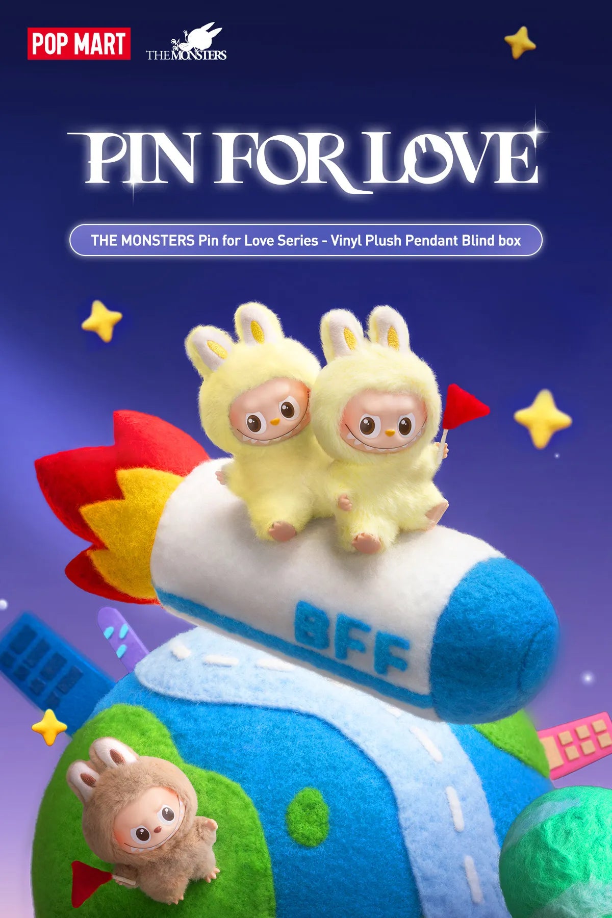 PIN FOR LOVE LABUBU ラブブ R POP MART 正規品保証 THE MONSTERS PIN FOR LOVE シリーズ N-Z