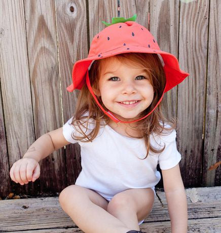 ZOOCCHINI UPF50+ Baby Sun Hat Strawberry 3-6M