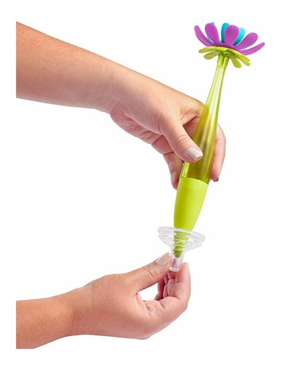 boon Forb Silicone Brush and Soap Dispensing Bottle Brush