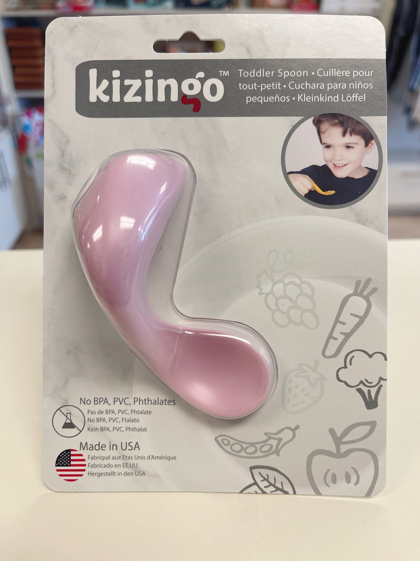 Kizingo Right-Handed Toddler Spoon