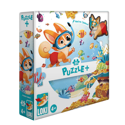 Puzzle+ : LOKI goes snorkeling (35 Pcs)