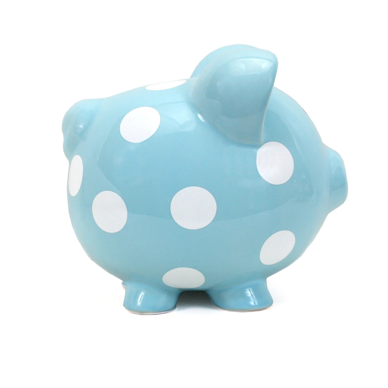 Polka Dot Piggy Bank Blue