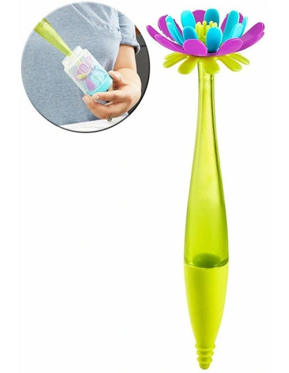 boon Forb Silicone Brush and Soap Dispensing Bottle Brush