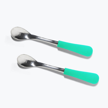 Avanchy Stainless Steel Infant Spoons 2 Pack. (Younger Babies)