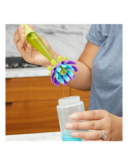 boon Forb Silicone Brush and Soap Dispensing Bottle Brush