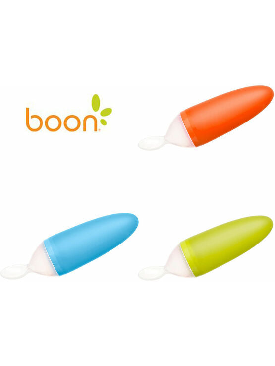 BOON SQUIRT SILICONE BABY FOOD DISPENSING SPOON 4M+