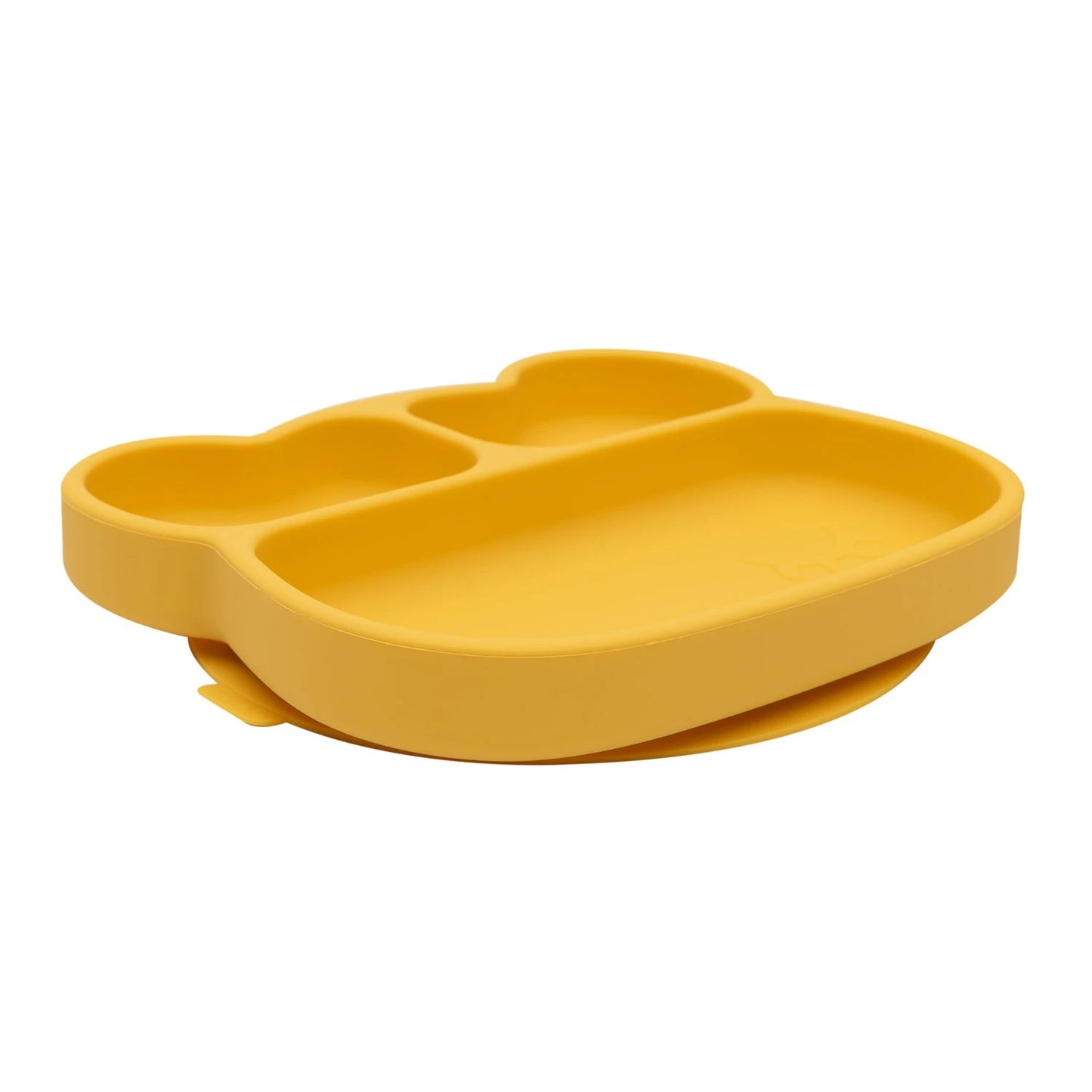 bear stickie® plate - yellow