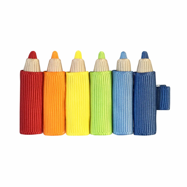 ROW OF PENCILS – ALLIGATOR CLIP – MULTI COLORS