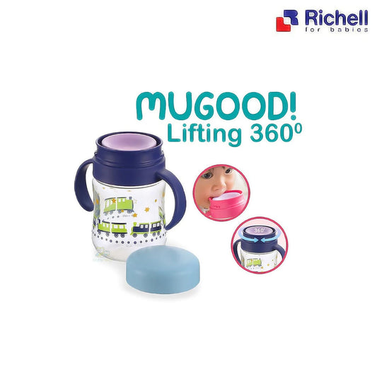 Richell MUGOOD! 360 Full Rotated Drinkable Cup