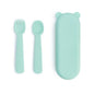 We Might Be Tiny - Feedie Fork and Spoon Set - Mint