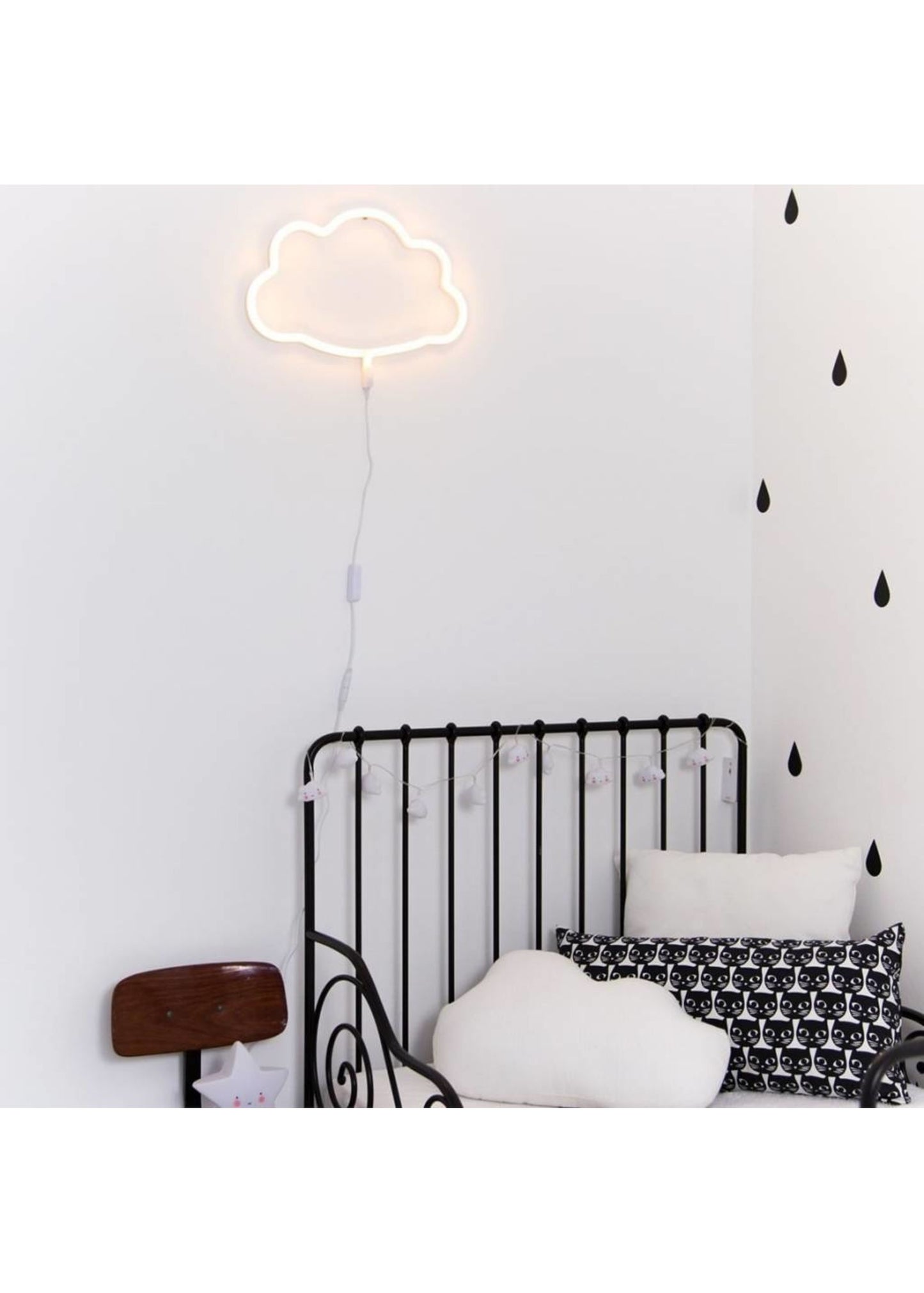 A Little Lovely Company Neon Light: Cloud - Yellow - Hello Kids Baby Store