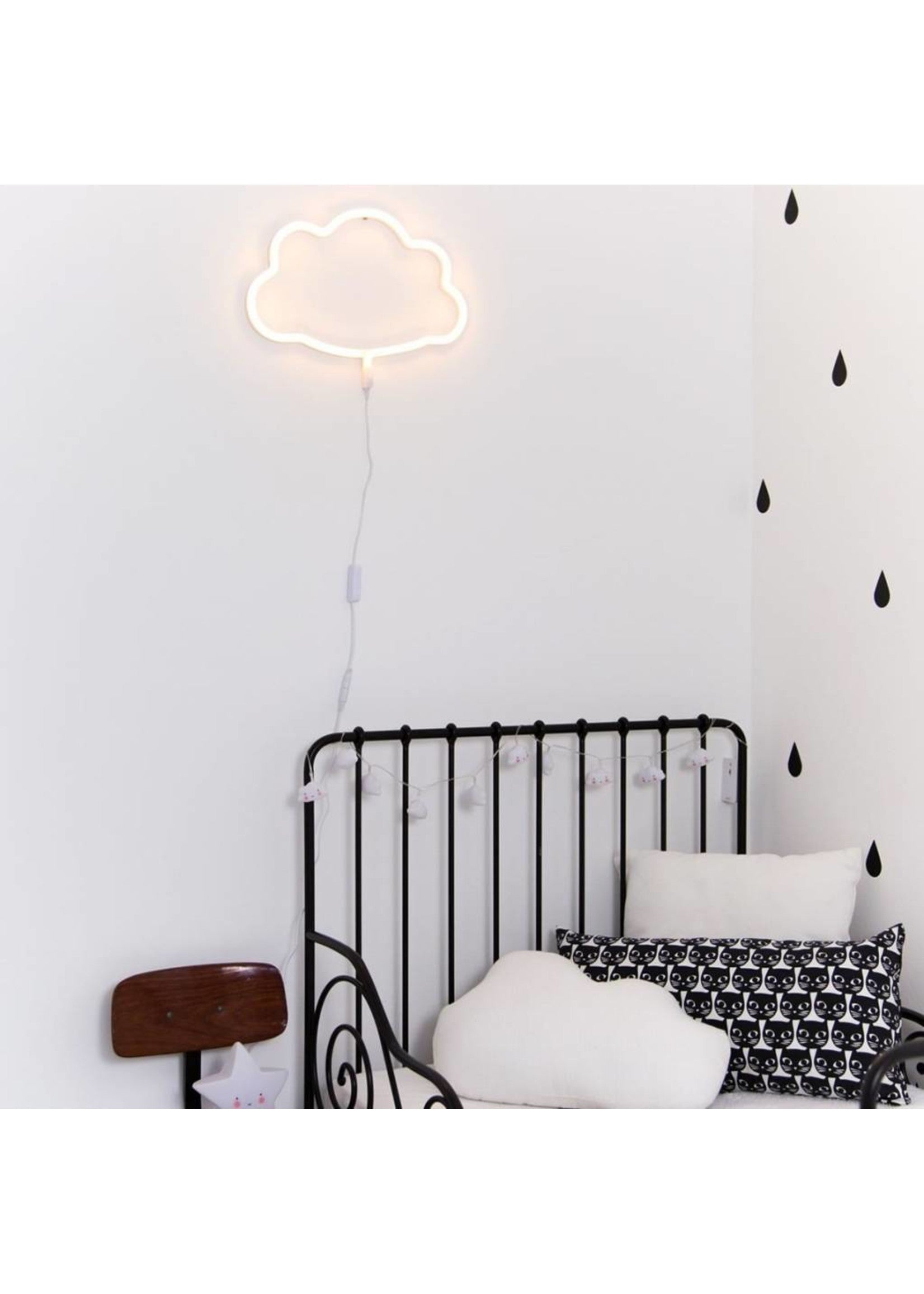 A Little Lovely Company Neon Light: Cloud - Yellow - Hello Kids Baby Store