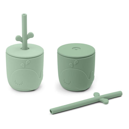 PEEKABOO STRAW CUP 2-PACK WALLY GREEN - Hello Kids Baby Store
