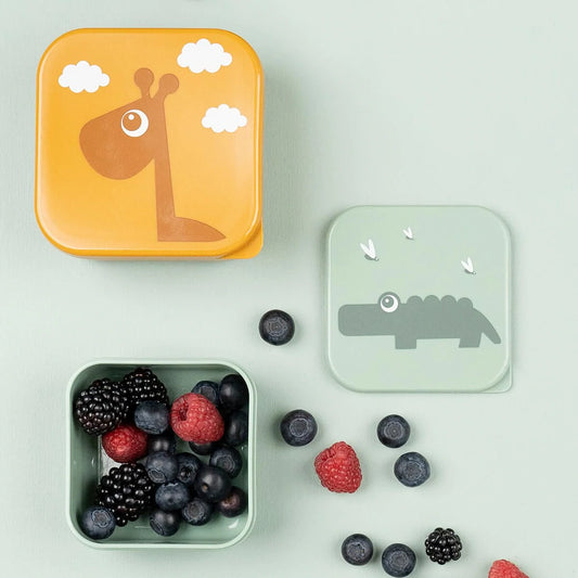 Done by Deer - Snack box set 3 pcs Deer friends Blue Mix - Hello Kids Baby Store