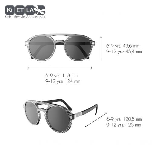 Ki Et La - UV-protection sunglasses for kids - PiZZ - Striped - Hello Kids Baby Store