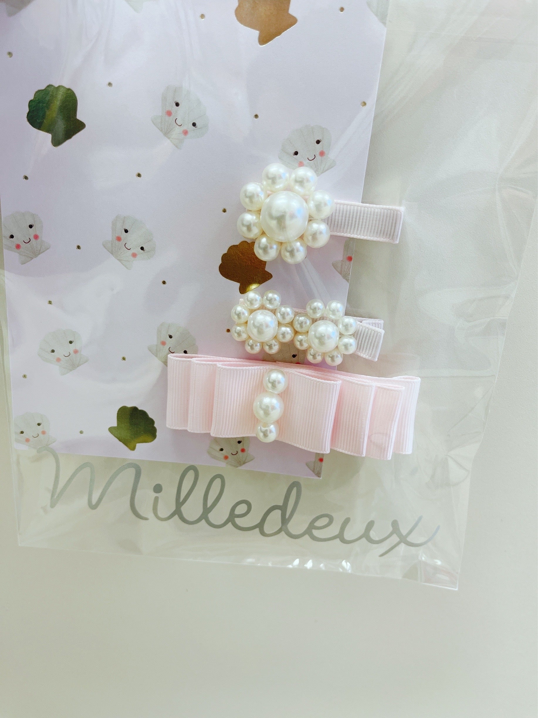 GIFT SET – PEARL GROSGRAIN COLLECTION – 3 DIFFERENT BOWS - Hello Kids Baby Store