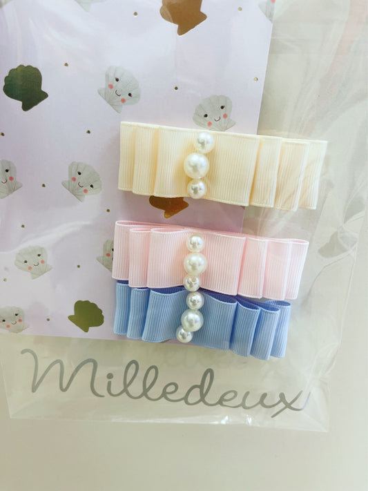 GIFT SET – PEARL GROSGRAIN COLLECTION – 3 MEDIUM LAYERED - Hello Kids Baby Store