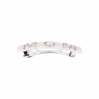 HAIR BARRETTE WITH CRYSTALS – SOFT PINK / MOM - Hello Kids Baby Store